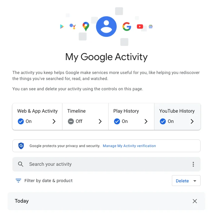 My Google Activity