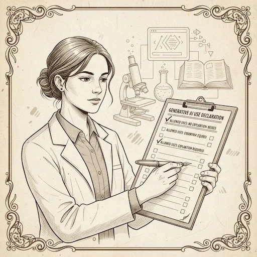 Declaring generative AI use in research and university studies